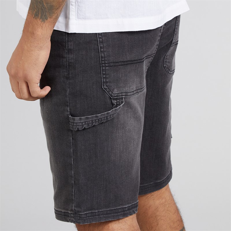 Avant Garde Mens Torrez Denim Shorts Black