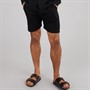 Avant Garde Mens Rustic Linen Shorts Black