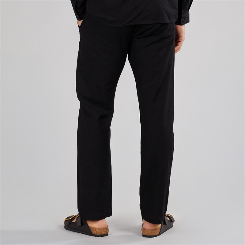 Avant Garde Mens Alberto Linen Trousers Black