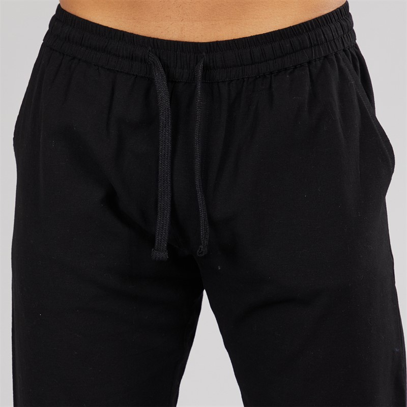 Avant Garde Mens Alberto Linen Trousers Black