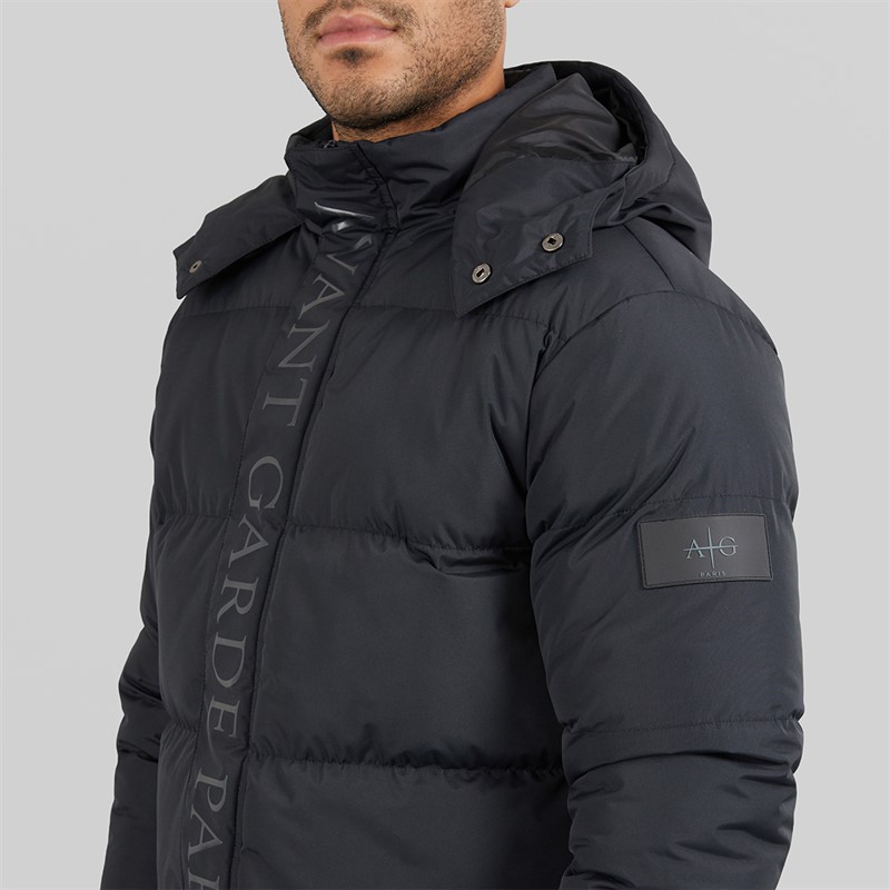 Avant Garde Mens Pyron Puffer Jacket Black