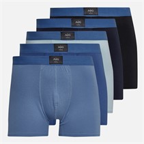 Avant Garde Mens Flux Five Pack Boxer Shorts Black/Violet/Navy/Cobalt/Sky