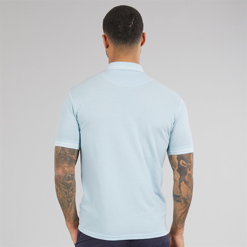Avant Garde Mens Delta Polo Shirt Sky Blue