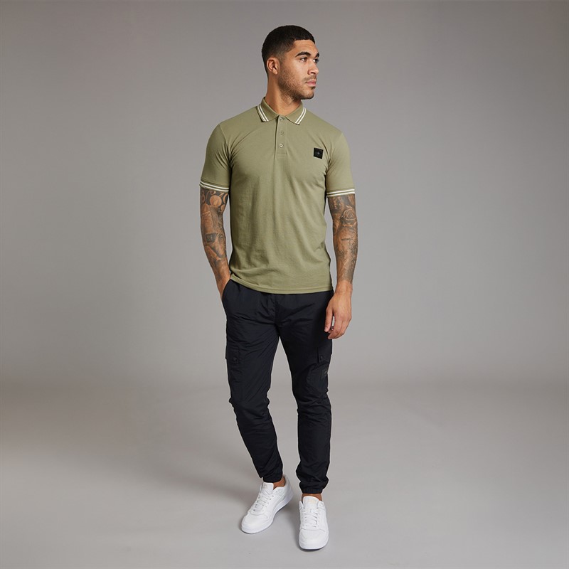 Avant Garde Mens Delta Polo Shirt Sage