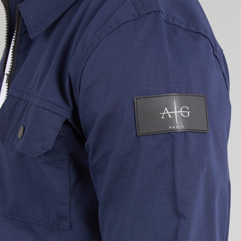 Avant Garde Mens Arden Overshirt Navy