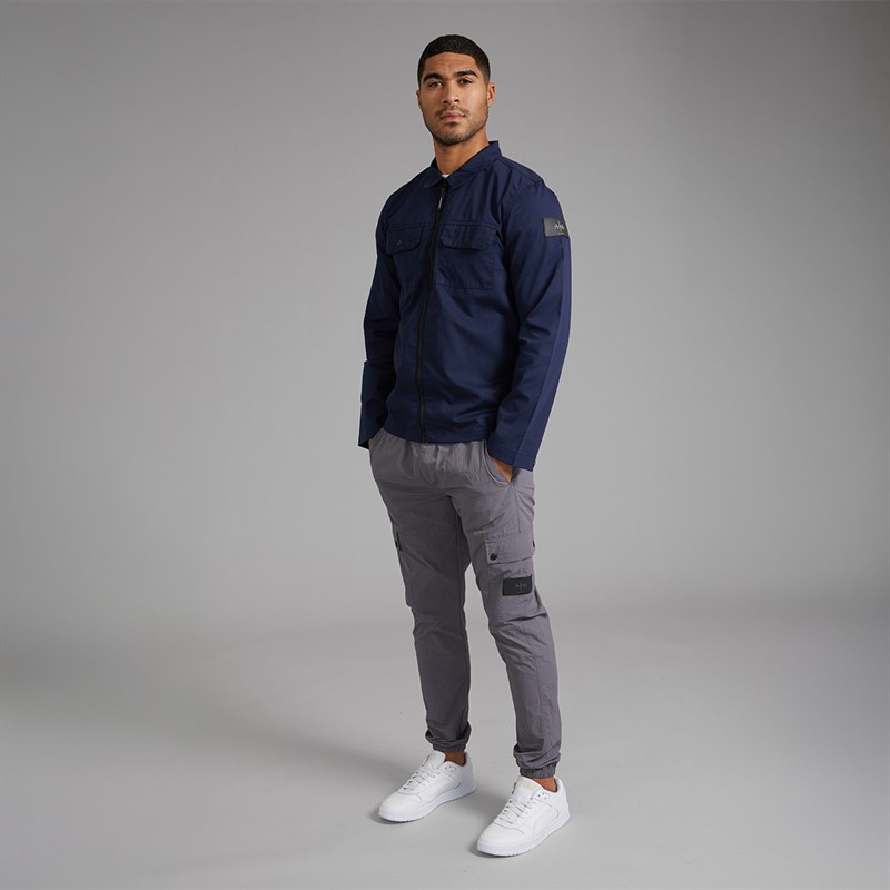 Avant Garde Mens Arden Overshirt Navy