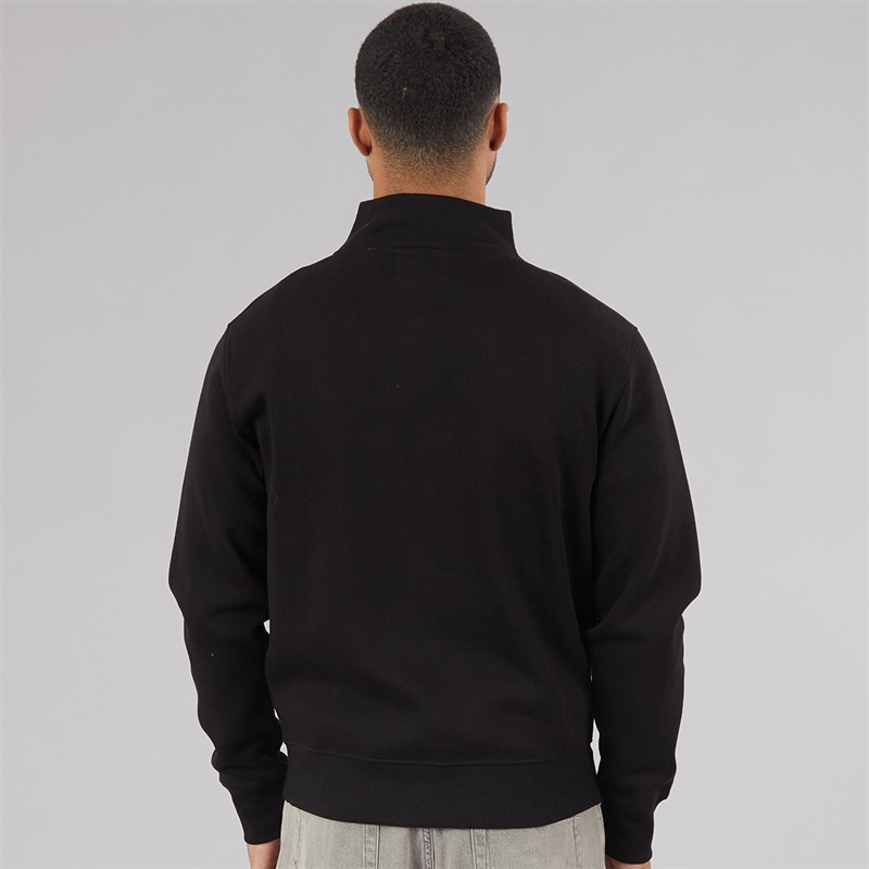 Avant Garde Mens Vespa 1/4 Zip Sweatshirt Black