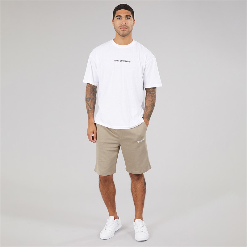 Avant Garde Mens Straight Leg Shorts Mink