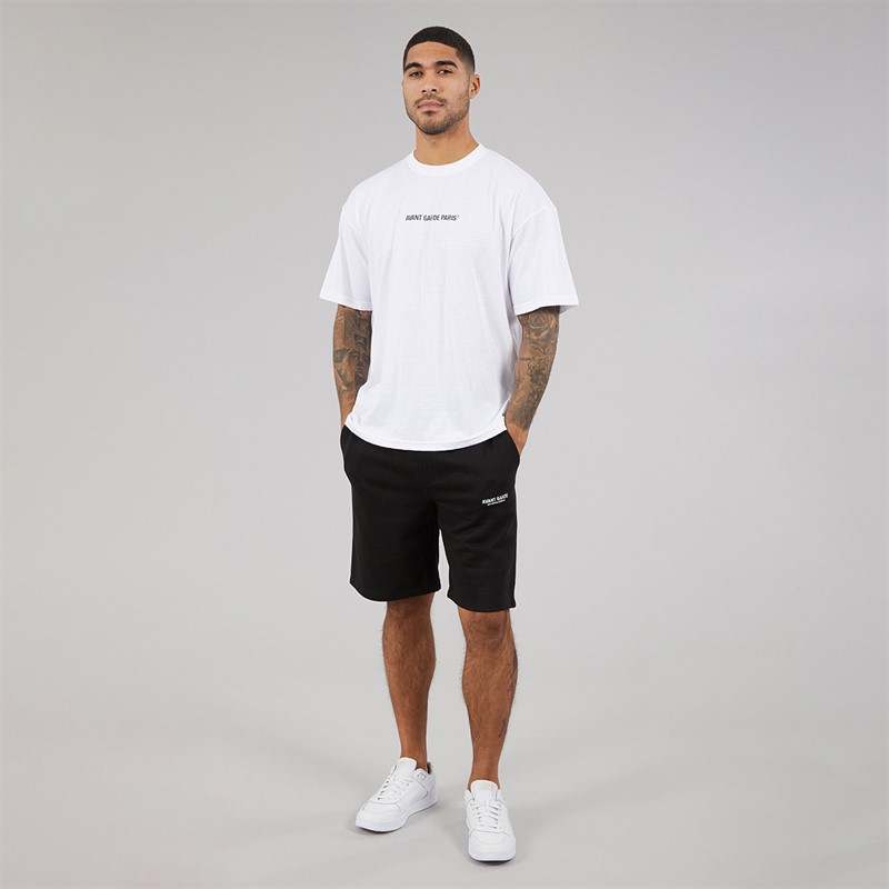 Avant Garde Mens Straight Leg Shorts Black