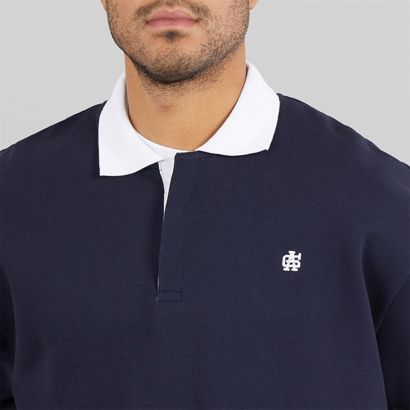 Avant Garde Mens Symbol Rugby Shirt Black Iris