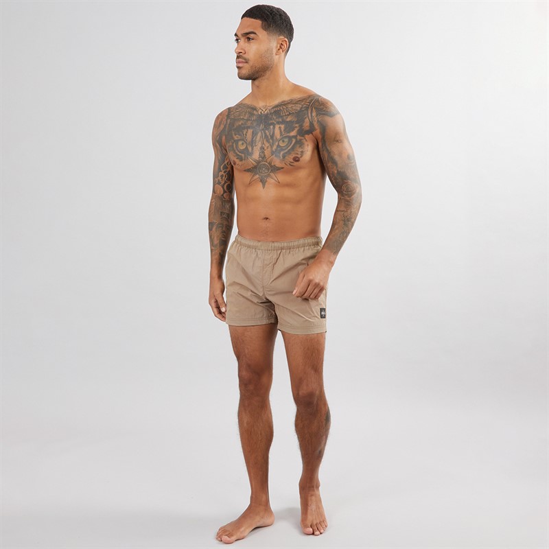 Avant Garde Herren Farris Crinkle Badehose Beige
