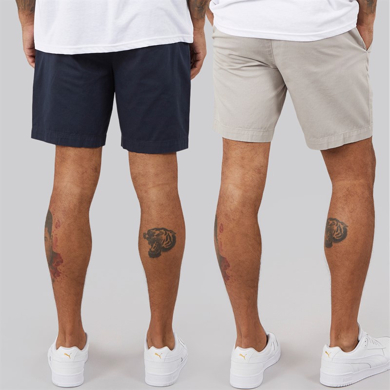 Avant Garde Mens Allard Two Pack Chino Shorts Navy/Light Grey
