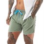 Arena Mens Fundamentals Solid Boxers Swim Shorts Army/Sea Blue