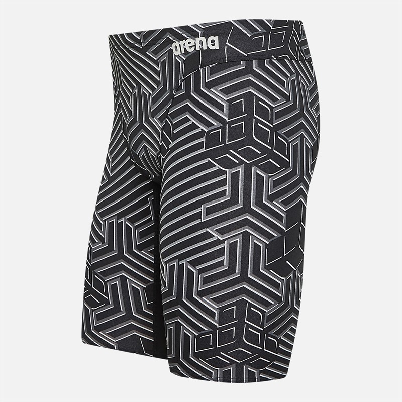 Arena Mens Kikko Pro Jammer Swim Shorts Black/Multi - Size 28