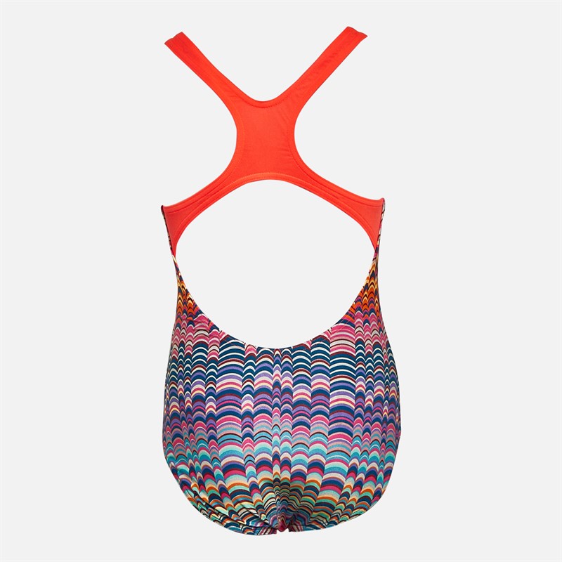 Arena Girls Ondulation Pro Back Swimsuit Violet/Coral