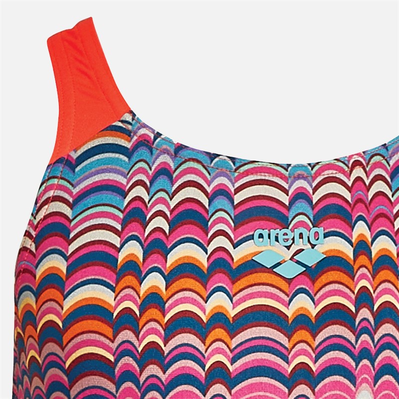 Arena Girls Ondulation Pro Back Swimsuit Violet/Coral