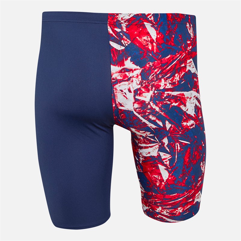 Arena Mens Team Crackle Jammer Swim Shorts Navy/Team Red
