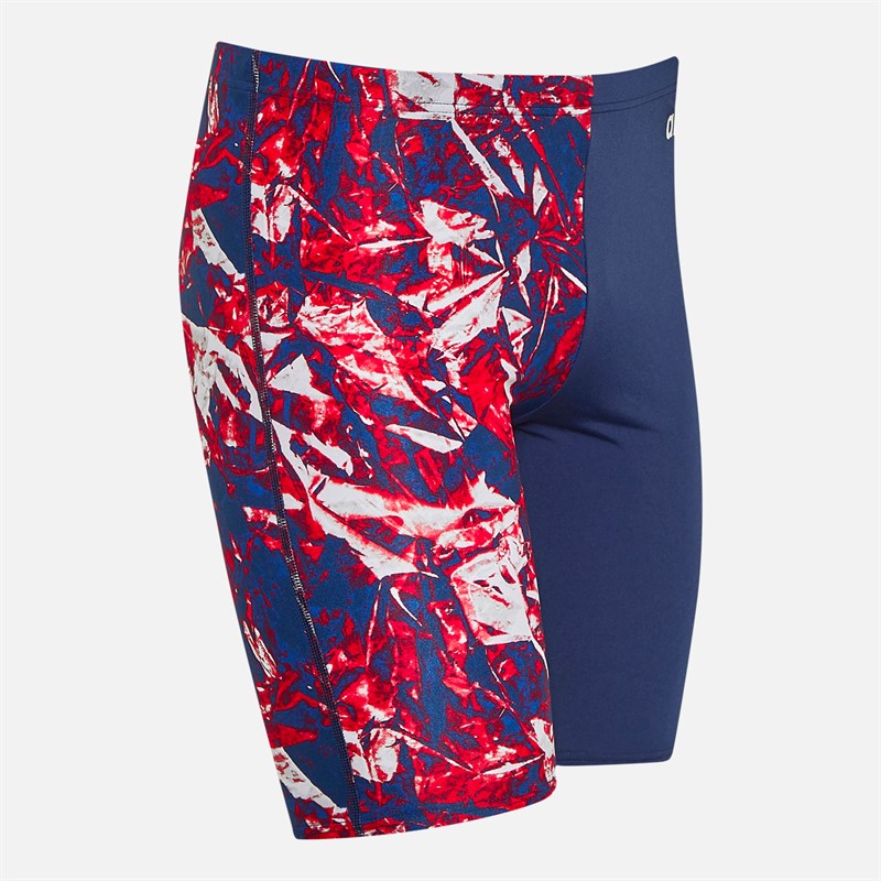 Arena Mens Team Crackle Jammer Swim Shorts Navy/Team Red