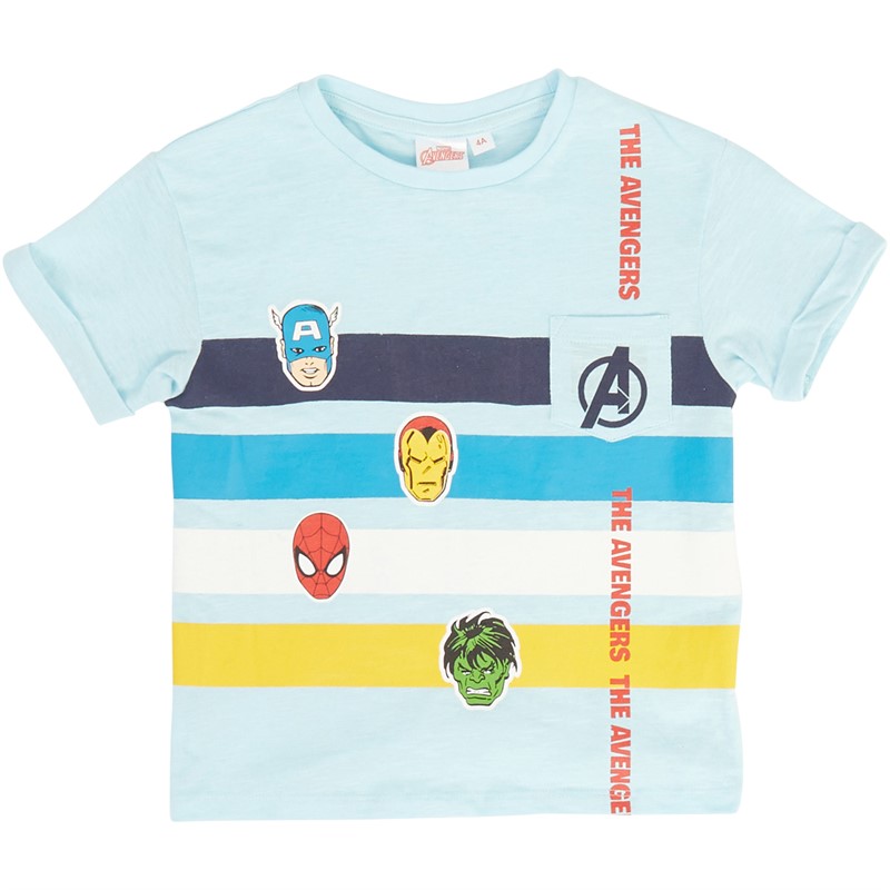 AVENGERS Drenge T-shirt Lyseblå