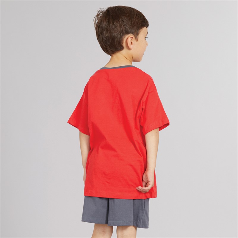 AVENGERS Boys T-Shirt And Shorts Co-Ord Red