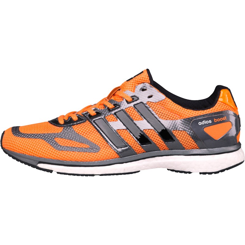 Buy adidas Mens Adizero Adios Boost Neutral Running Shoes Solar Zest/Black