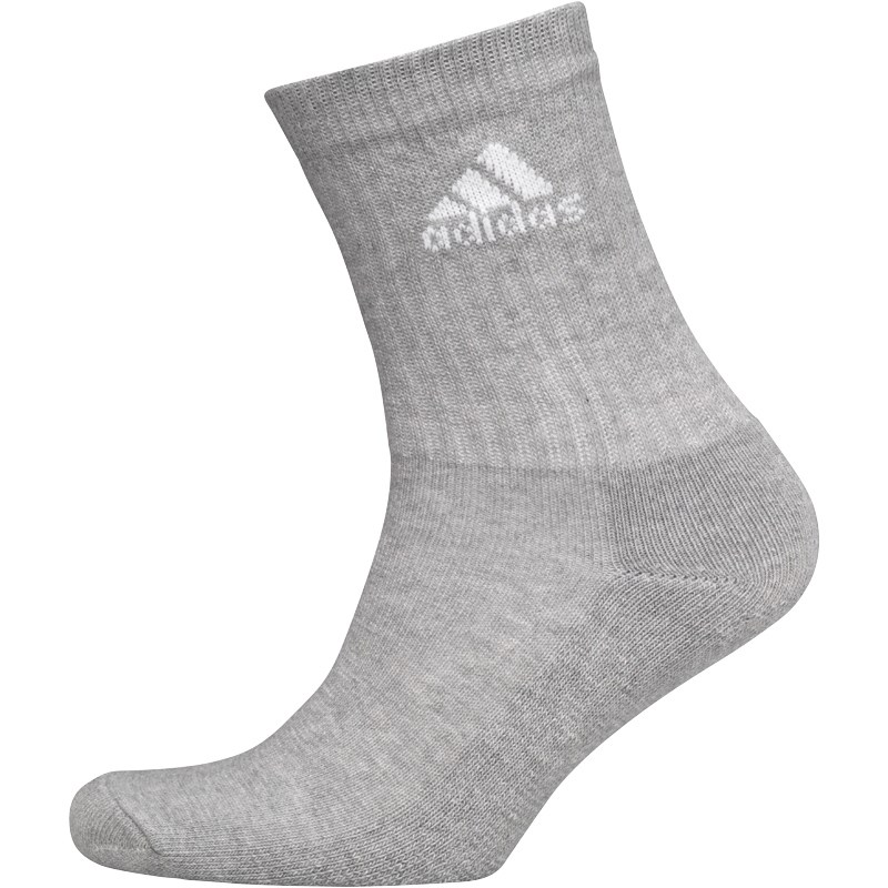 Buy adidas Half Cushioned Three Pack Crew Socks White/Grey/Black