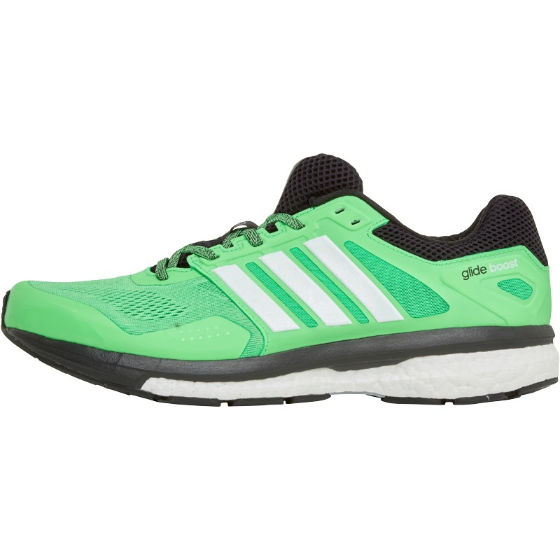 Adidas Supernova Boost Glide 7 Mens Flash Green White Black Running Shoes Adidas Supernova Boost Glide 7 Mens Flash Green White Black Running Shoes