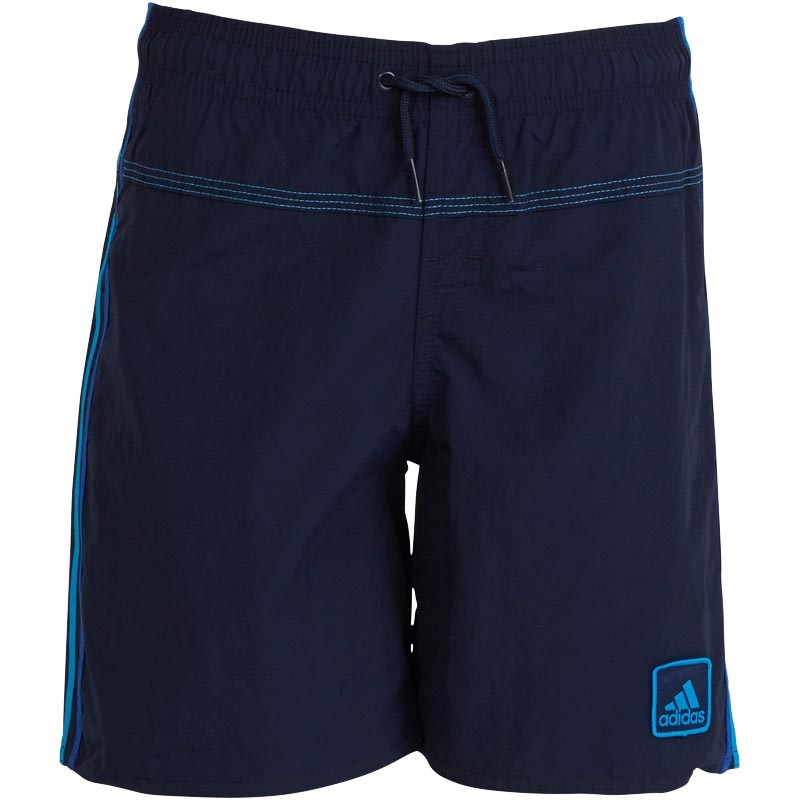 adidas 3 stripes swim shorts