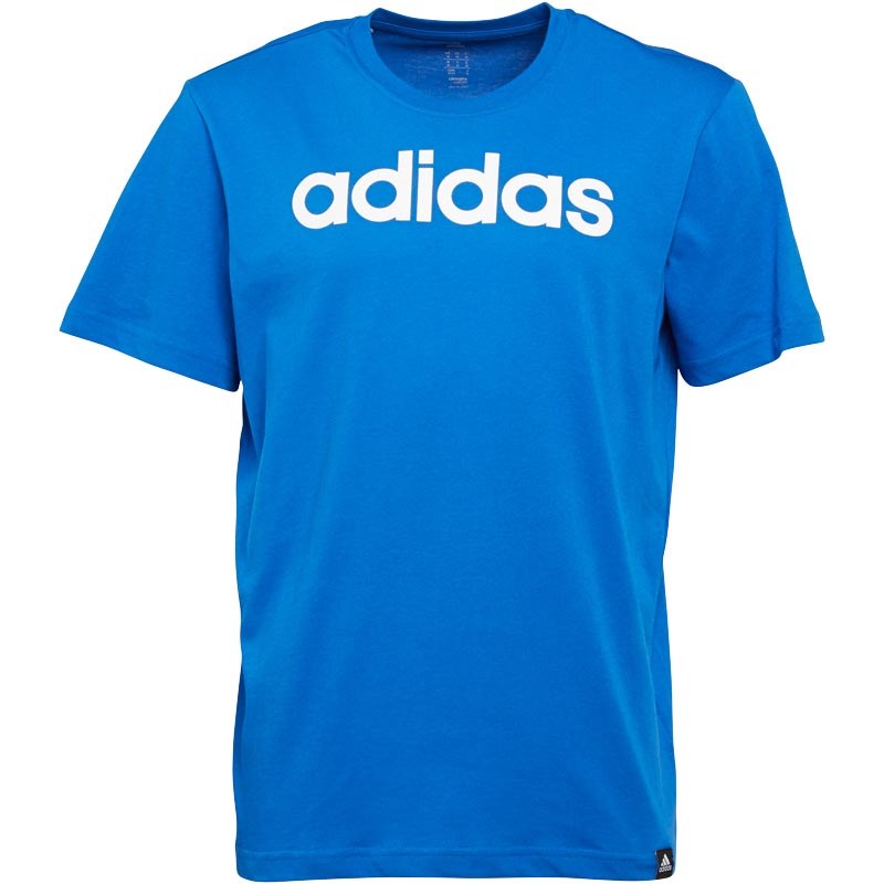 Buy adidas Mens liner Logo Climalite TShirt Blue/White