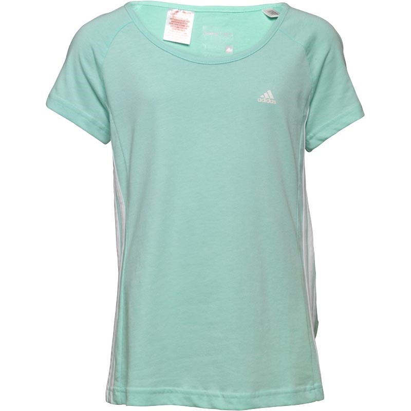 adidas essentials 3 stripe t shirt ladies adidas essentials 3 stripe t shirt ladies