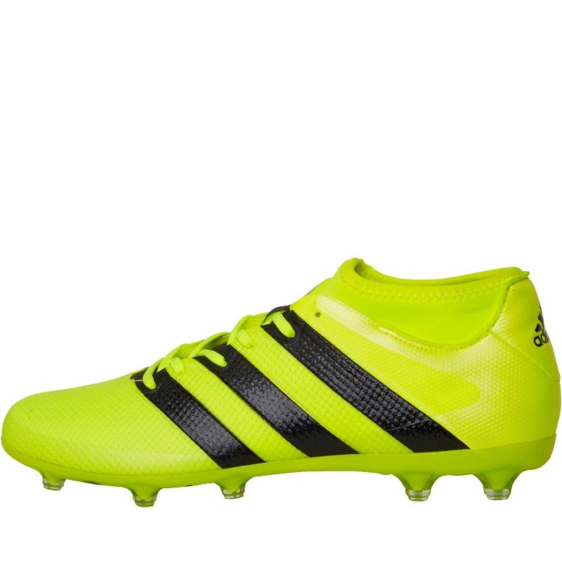 adidas Mens ACE 16.2 Primemesh FG Football Boots Solar Yellow/Core Black/Silver Metallic adidas Mens ACE 16.2 Primemesh FG Football Boots Solar Yellow/Core Black/Silver Metallic