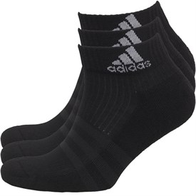 adidas Trzy Opakowanie 3 Stripe Performance Skarpety Czarny