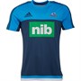 adidas Mens Super Rugby Auckland Blues Performance T-Shirt Mineral Blue