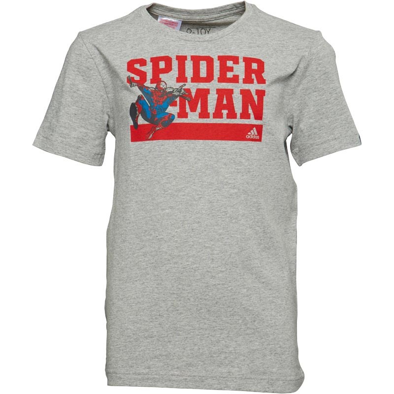 Shirt Marvel Grijs Spiderman Adidas Gemeleerd Jongens T 7FWSxnfq