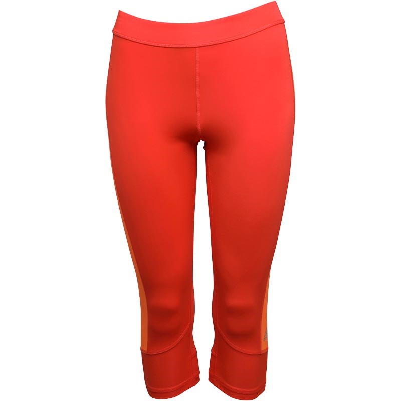 adidas Damen Techfit Base Climalite Hose Dunkelorange adidas Damen Techfit Base Climalite Hose Dunkelorange