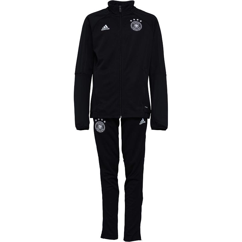 adidas Jungen DFB Germany Trainingsanzug Schwarz adidas Jungen DFB Germany Trainingsanzug Schwarz