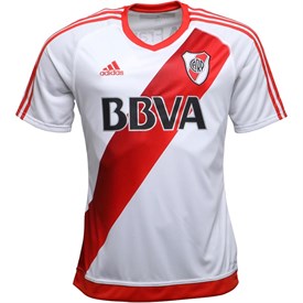 Adidas Heren Carp River Plate Home Voetbal Jersey Wit adidas kopen in de aanbieding