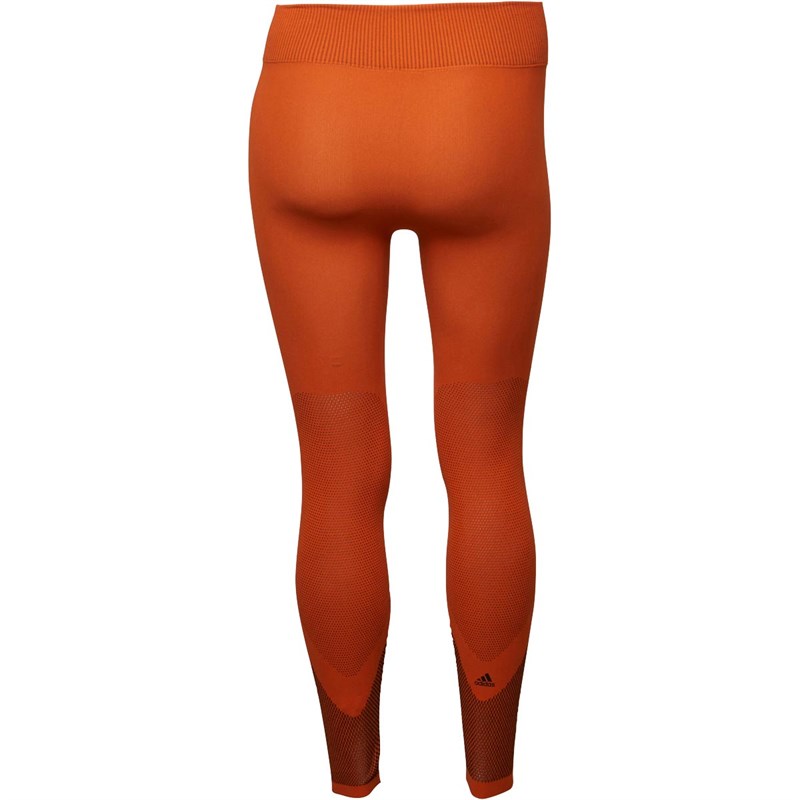 adidas warp knit tights orange