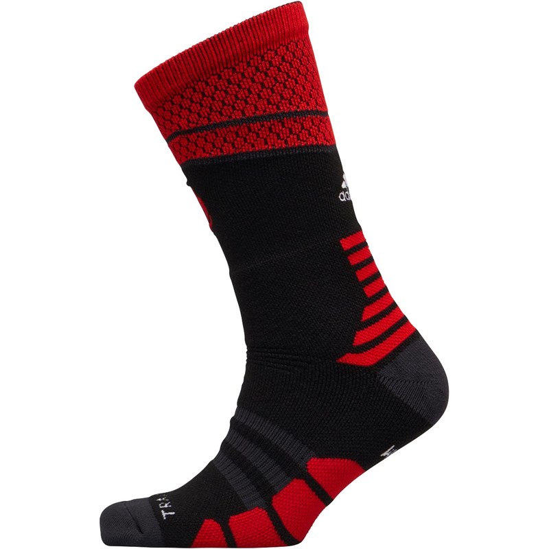 Buy adidas D Rose GR Basketball Crew Socks Black/Scarlet/White