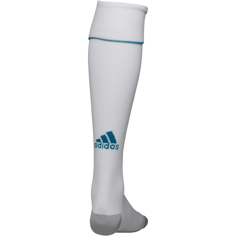 Buy adidas Mens RMCF Real Madrid Home Football Socks White/Vivid Teal