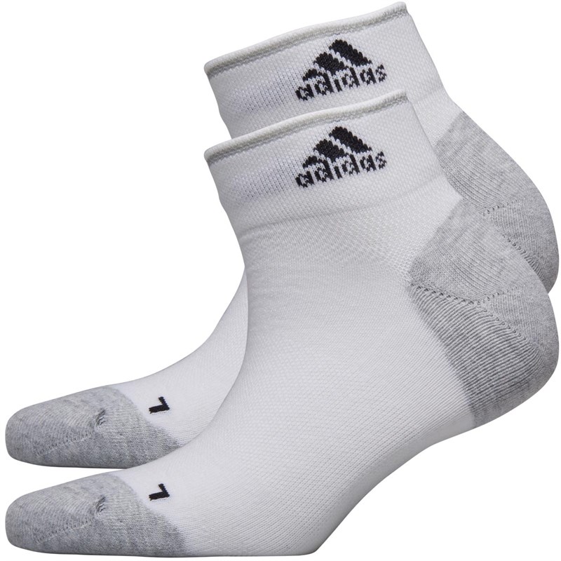 Buy adidas Running Energy Thin Ankle Socks Two Pairs White/Medium Grey
