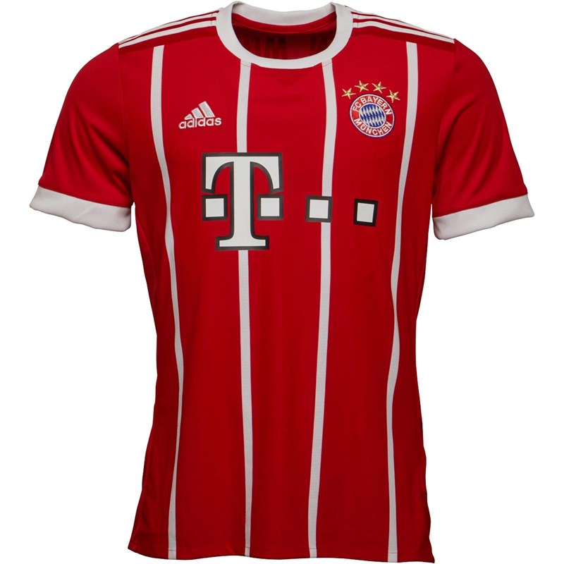 Buy adidas Mens FC Bayern Munich Home Shirt FCB True Red/White