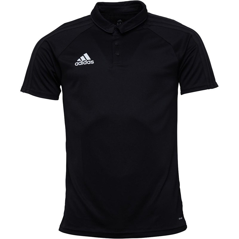Buy adidas Mens Tiro 17 Football Polo Black/Dark Grey/White