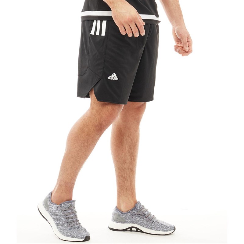 Buy adidas Mens Ekit Basketball Shorts Black/White