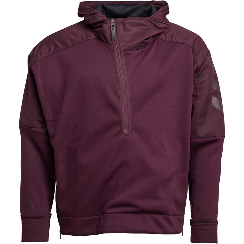 burgundy adidas hoodie mens