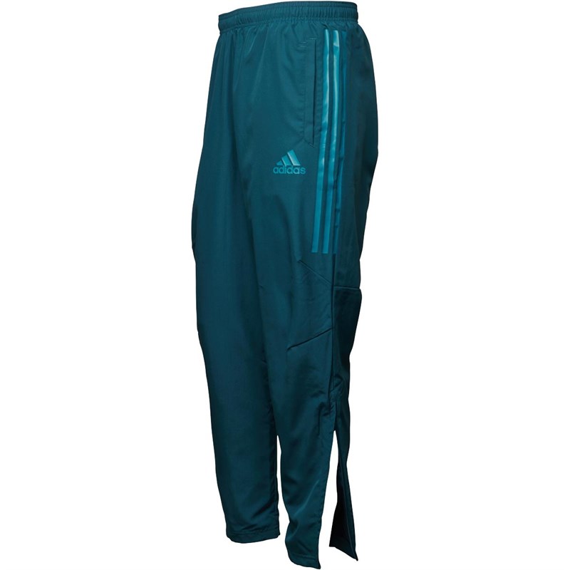 Buy adidas Mens RMCF Real Madrid EU Woven Pants Petrol Night/Vivid Teal