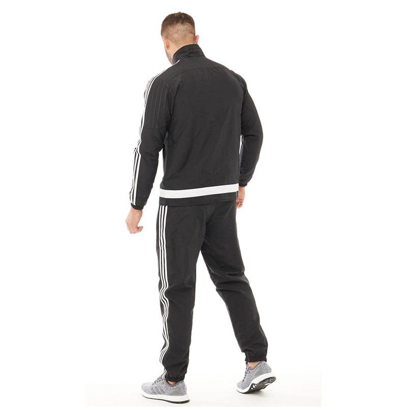 Buy adidas Mens Tiro 15 Presentation Tracksuit Black/White/Black