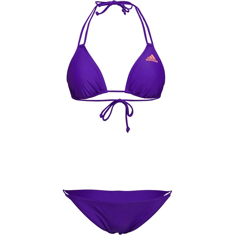 adidas Damen Solid Triangle Beach Bikini Dunkellila adidas Damen Solid Triangle Beach Bikini Dunkellila