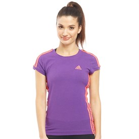 Adidas Dames Promo Fw 12 T Shirt Paars adidas kopen in de aanbieding