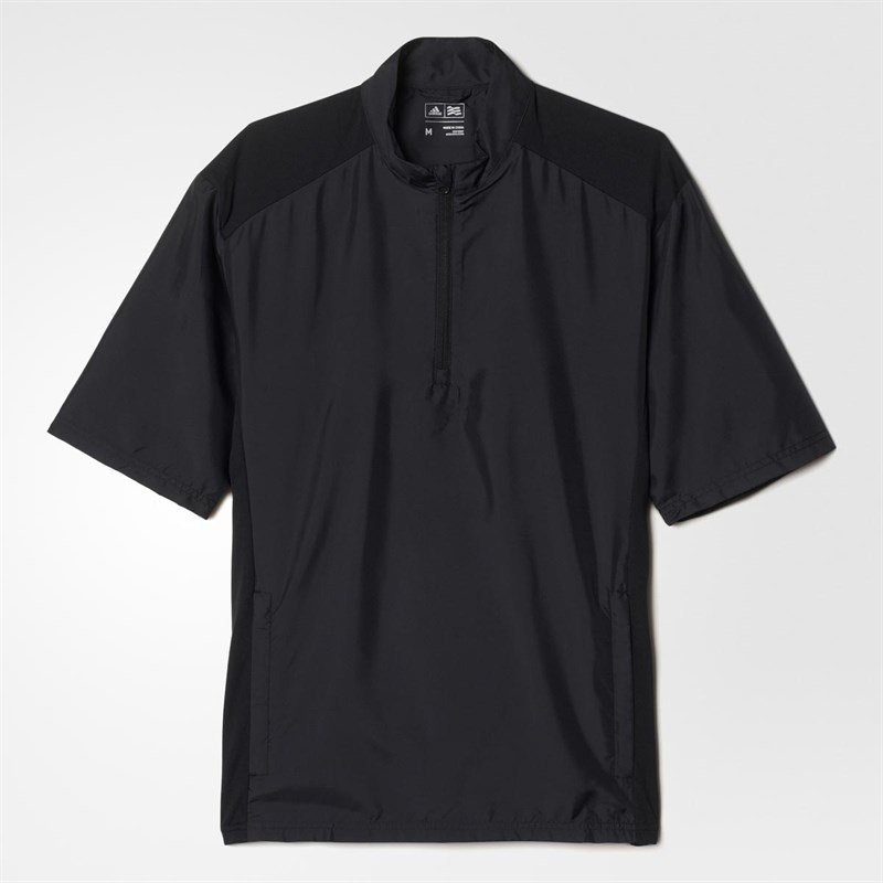 Buy adidas Mens Golf Club Wind Jacket Black